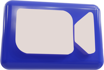 3D Logo Zoom Blue